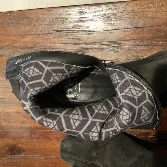 Aquatalia Women’s Block Heel Ankle Boots Black Size 8.5 - Picture 6 of 6